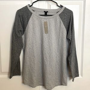 NWT J.Crew baseball long sleeve tshirt